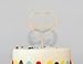One Wooden Cake Topper - Baby First Birthday Rustic Laser Cut Wood Cake Decoration,1 Heart Wooden Halo Pick,Gender Neutral 1st Birthday Party Deco (Heart ONE)
