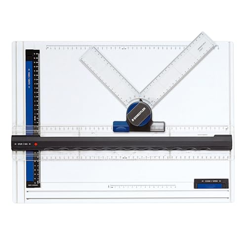 STAEDTLER Portable Drawing Board: 16 x 12 inches, Variomatic Drafting Head - Break-Resistant Plastic & Non-slip Feet - For Students, Professionals, & Designers - Ideal for Drawing, Drafting, Sketching