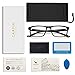 CARFIA Rectangle Blue Light Blocking Glasses for Men, UV Protection Computer Gaming Glasses Eye Health