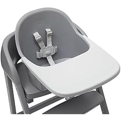 Trona Chicco Elefante Chicco Bandeja Para Trona Crescendo Lite, Accesorio Para Trona, Óptimo Para Baby Led Weaning y Alimentación Complementaria del Bebé, Bandeja Extraíble, Color Gris