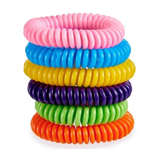 Pulseras Antimosquitos Multicolor Pack de 10 Bolsitas Individuales | Pulsera de Citronela Repelente de Mosquitos para Muñeca-Tobillo | Pulseras Anti Mosquitos de Colores con Aroma | 5-7 Días Duración