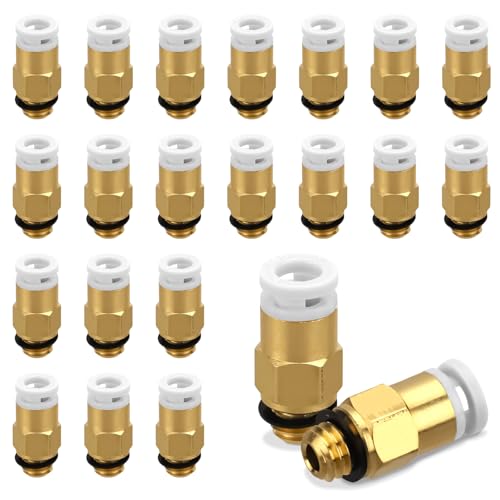 Raccords Pneumatiques PC4-M6 pour Imprimantes 3D Coupleurs de Tube Bowden PTFE Extrusion Longue
