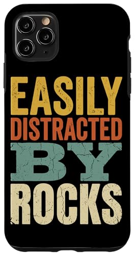 Easy Distracted By Rocks Vintage Geology Rockhound �X�}�z�P�[�X iPhone 11 Pro Max �p