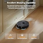 roborock Qrevo Series Robot Vacuum and Mop, 8000Pa Suction, Upgraded from Qrevo S, Anti-Tangle Brushes, Smart Obstacle Avoidance, Auto Mop Washing, All-in-One Dock, 200RPM Spinning Mops, Black(QV 35A) - Image 5