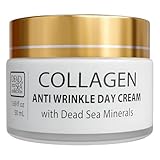 Dead Sea Collection Day Cream for Face with 3X Collagen, Dead Sea Minerals, and Vitamin E – Anti Aging Nourishing Skin Care Moisturizer to Reduce Wrinkles (1.69 fl. oz)