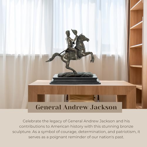 Estatua de bronce General Andrew Jackson a caballo miniatura 6