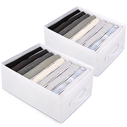sprecenk Organizador Armario Ropa, 9 Rejillas Cajas Organizadoras Armarios, 2 Piezas Plegable Separador Cajones Organizador Para Camisetas, Pantalones Cortos, Faldas, Blancanieves