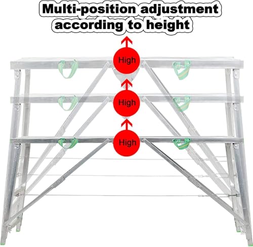 Escabeaux multi-usages pliables pour travailler en hauteur sans trembler - 4