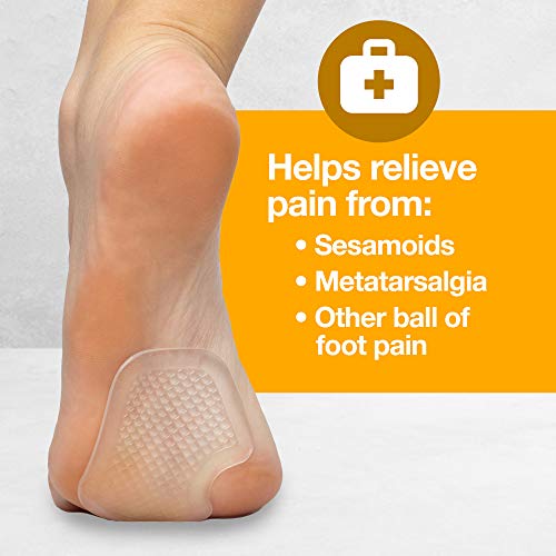 Zentoes Repositionable Gel Pads For Ball Of Foot, Cushion Protect And Relieve Metatarsal, Sesamoid Pain - 2 Pairs #TOP2