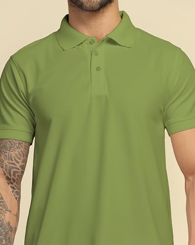 Image of VastraVibes Men's Polo Regular Fit T-Shirt