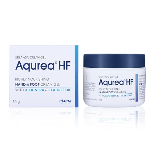 Image of AQUREA HF Cream Gel 40% - High-Strength Urea Formula for Hyperkeratotic Skin, Corns, Calluses, Cracked Feet & Thickened Nails - with Glycerin, Aloe Vera & Tea Tree Oil - 50gm