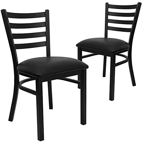 Lightweight Ladder Back Restaurant Chairs Set