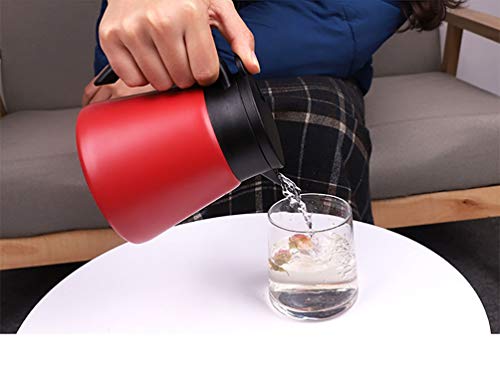 Goeielewe Thermal Coffee Carafe Tea Pot 20 Oz Stainless Steel Insulation Pot Double Wall Vacuum Insulated Coffee Water & Beverage Dispenser (Red) #TOP2