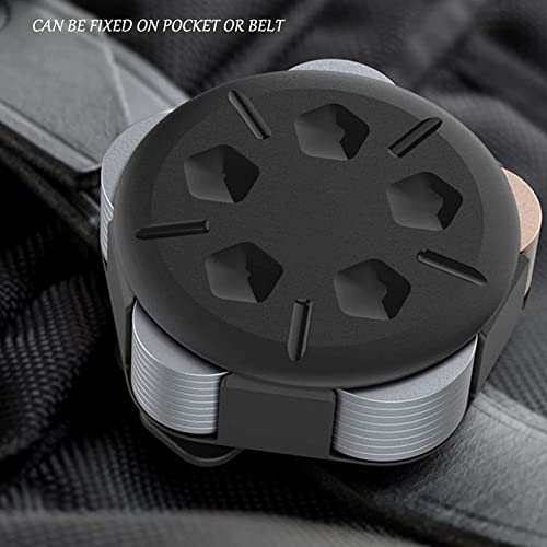 Porta monedas con clip para cinturón y 5 compartimentos miniatura 4