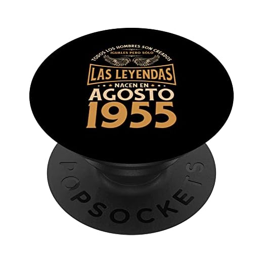 Cumpleaños Hombre Regalos Las Leyendas Agosto 1955 PopSockets PopGrip Intercambiable