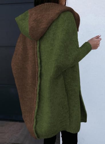 Image of Astylish Women 2026 Fall Clothes Outfits Hooded Knit Cardigan Sweaters