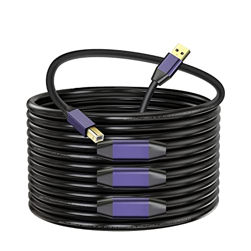 LDKCOK Active USB 2.0 Printer Cable 100ft