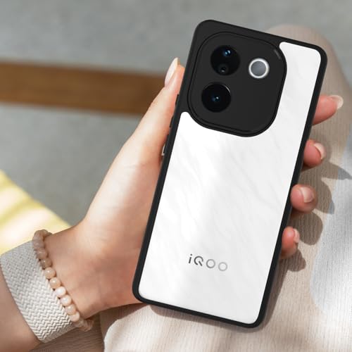 Image of KAPAVER Hybrid Back Cover Case Compatible with iQOO Z9s Pro /Vivo T3 Pro 5G (PC+TPU) (Black)