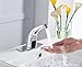 Greenspring Touchless Bathroom Sink Faucet, Motion Automatic Sensor Faucet, Hands Free Vanity Faucets with Hole Cover Plate, Modern Commercial with Control Box and Temperature Mixer, Chrome