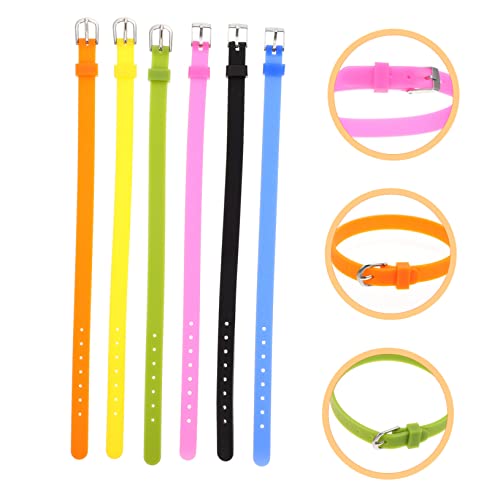 HOMSFOU 30pcs Silicone Wristband Watch Band Replacement Comfort Fit Plaything Material4
