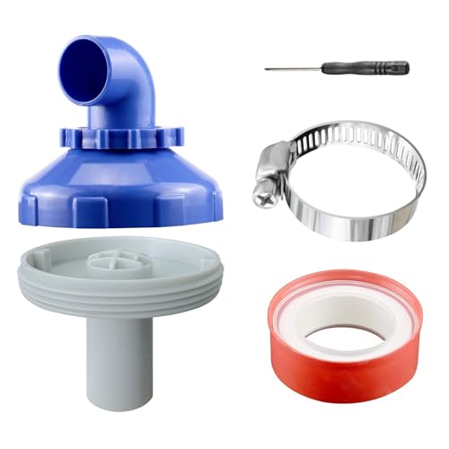 YJSDDNTY Buse de remplissage de piscine 32 mm, rotative à 360 °, pour piscine, buse de sortie avec accessoires de raccordement pour piscine, diamètre 32 cm, buse...