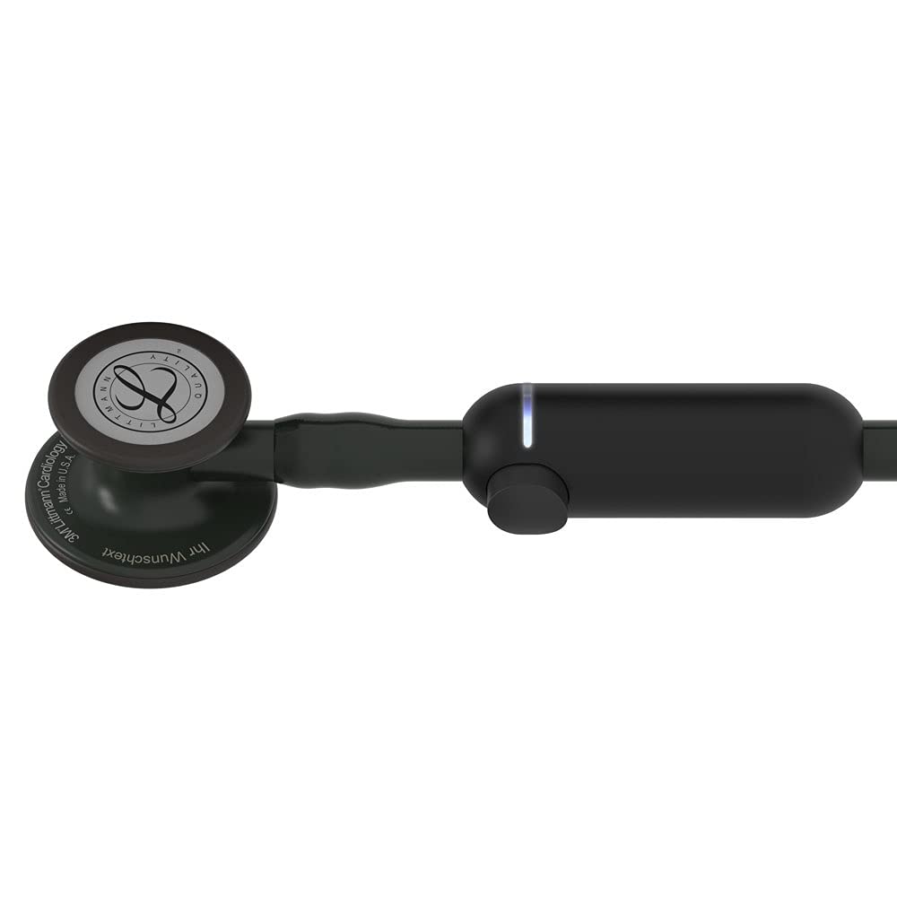 YFCACT 3M Littmann Core Digital-Stethoskop MIT Gravur Digitalstethoskop (Black Edition)