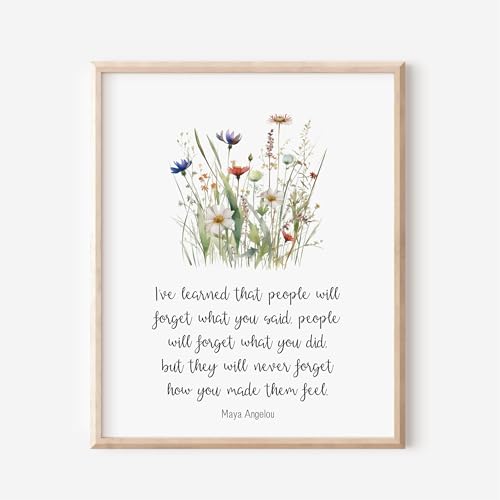 Maya Angelou Quote, I've Learned That People Will Forget What