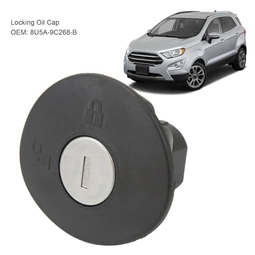 Dioche Korek Blokada Wlewu Paliwa Gazowego W Klawiszu Zamykany Korek Wlewu Paliwa Korek Wlewu Paliwa 8U5A-9C268-B z 2 Zamiennikami Kluczy do Expedition Ecosport Edge