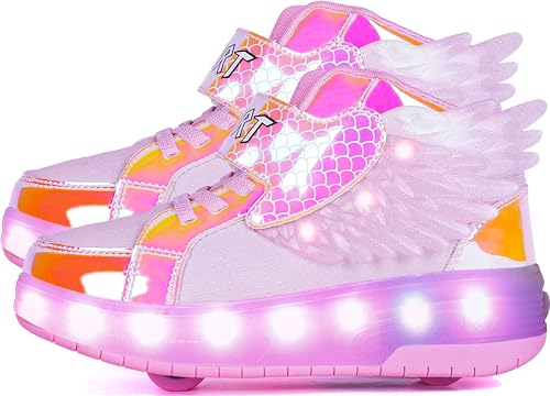 AIkuass Rechargeable LED Roller Shoes