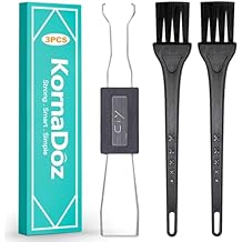 3-Piece Keycap & Switch Puller Tool Kit Durable Stainless Steel Mechanical Keyboard Keycap Remover with Cleaning Brush Anti-Rust Design, Ideal for DIY & Maintenance