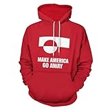 XingFox Sudadera Unisex con Capucha Make America Go Away para Hombre y Mujer, con la Frase Make Groenlandia Grande Otra Vez, Jersey de Manga Larga Informal con Capucha