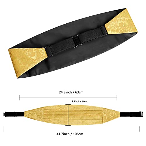 Image of Alizeal Mens Paisley Adjustable Bow Tie Set