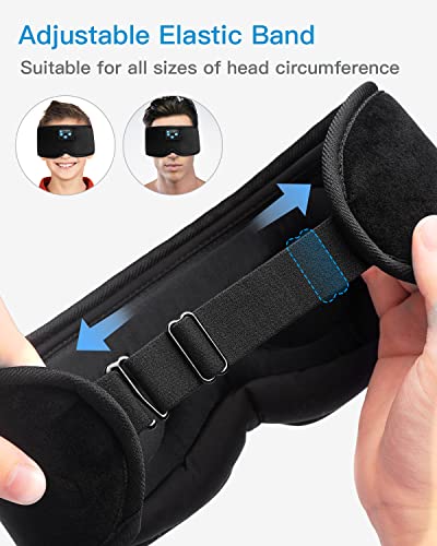 Mascherina per Dormire Bluetooth 5.0, Maschera per...