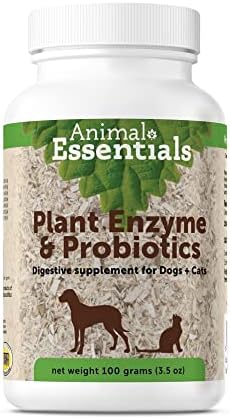 Animal Essentials Plant Enzyme & Probiotics Supplement for Dogs and Cats - 3.5 oz