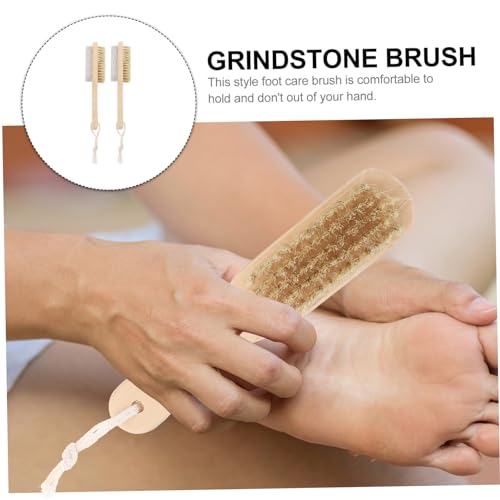 NOLITOY 2 Unidades ferramenta de esfregar esfoliante de pele morta esfregão de unhas ferramentas de