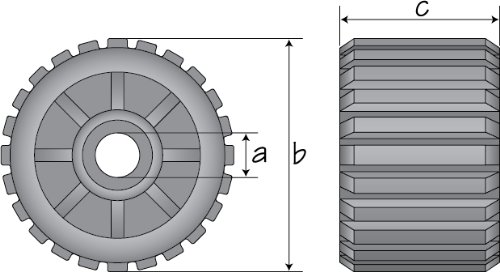 SeaSense Wobbler Shaft Polymer Roller, 4-Inch x 3/4-Inch by SeaSense - Used condition - Image 2