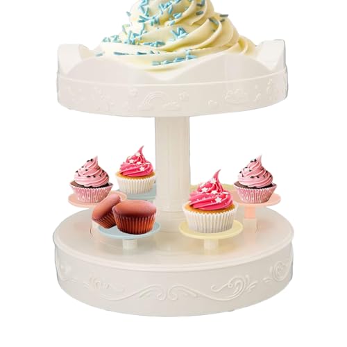 Expositor para tartas de fiesta y decoración, expositor automático – Soporte para tarta de sushi con base giratoria – para cumpleaños, boda, fiestas, regalos chocolates, café pastelería