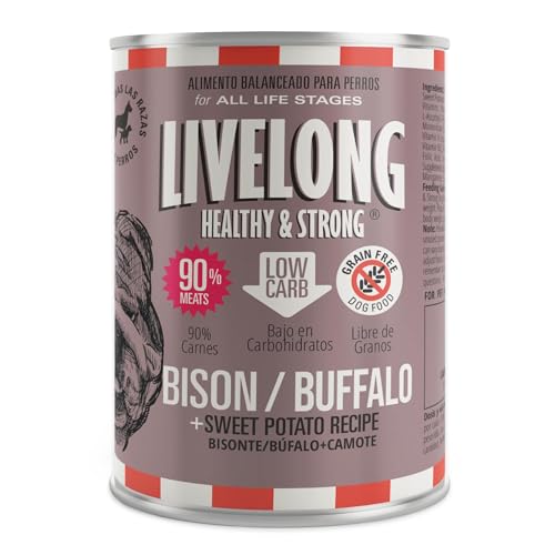 Livelong Healthy & Strong: 12 Pack: Bison/Buffalo & Sweet Potato
