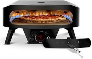 Cozze® 17" Rotate Gas Pizza Oven Black Edition - Rotating…
