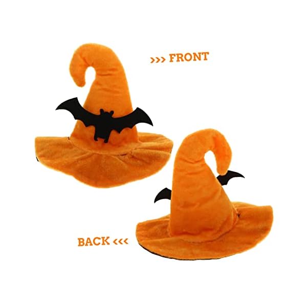 Bestoyard 2 pcs pet hat spider costume prom gifts mini gifts halloween pet costume dog costume hats dog costume pumpkin hat felt cloth cat hat cat halloween headgear halloween funny pet hat - image 5