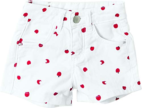 Shorts comfort estampado, Malwee Kids, Meninas, Branco, 16