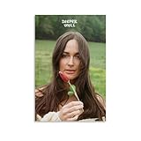 UYVHEGH Kacey Musgraves Deeper Well Poster, Music Poster, Canvas Art, Unframed, 08x12 inches, Earthy Tones, Floral, Landscape, Matte Finish, Indoor Use, Bedroom Decor