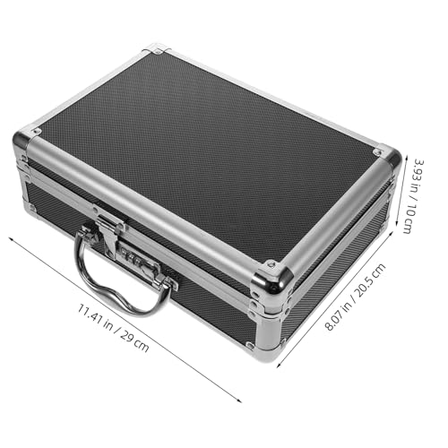 Boîte à outils portative grande capacité avec serrure codée alu - 4