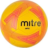 Mitre Impel L30P Fußball | Extrem trsapazierfähig | formbeständig Fußball, Gelb/Orange, 5