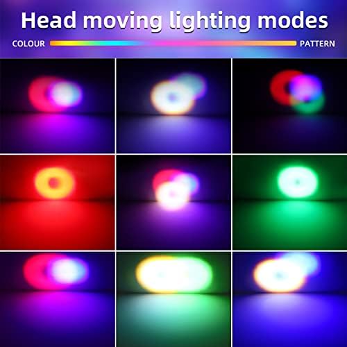 90W LED Moving Head Disco Stage Beam Lights 13CH RGBW DJ Party Spotlight Strobe Lighting DMX Auto Sound Activated Master-Slave Control High Energy Disco Light for Party Wedding Club Bar Show