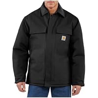 Carhartt Men's Loose Fit Firm Duck Insulated Traditional Coat Work Utility Outerwear
