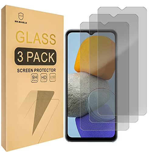 Mr.Shield Privacy Screen Protector compatible with Samsung Galaxy A23 4G/5G [Tempered Glass][3-Pack] [Anti Spy]