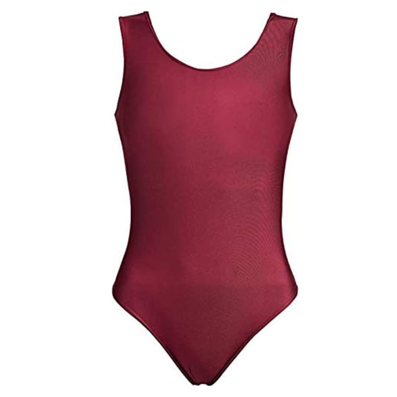 Prime fashions Body da bambina, per scuola, sport, danza, danza, ginnastica, senza maniche