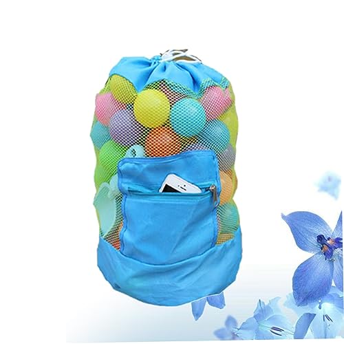 KESYOO Mesh Beach Tote Bag Foldable Storage for Sand Seashells Design for Swimming Outdoor2