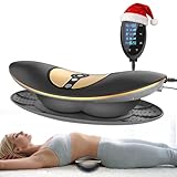 Zenopax 4-in-1 Electric Lumbar Traction Device - Adjustable Back Massager for Deep Tissue Pain Relief with Heat, Vibration, Electrotherapy, Home Lumbar Decompression for Sciatica, Office Workers